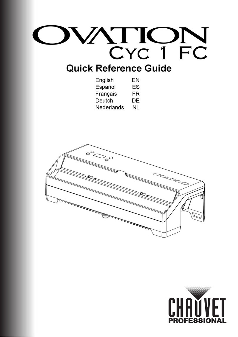 Chauvet Ovation Cyc 1 FC Quick reference guide