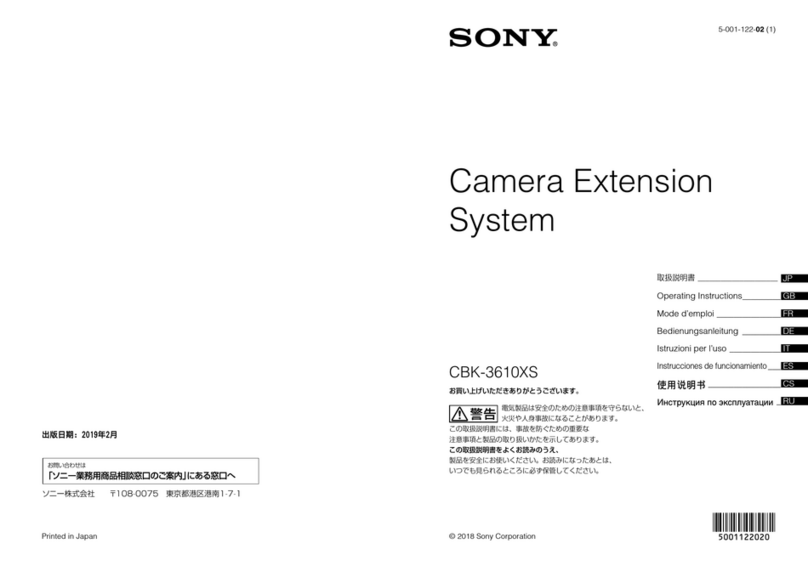 Sony CBK-3610XS User manual