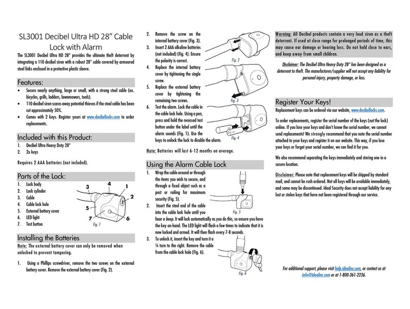 Ideal Security Decibel Ultra HD SL3001 quick start guide