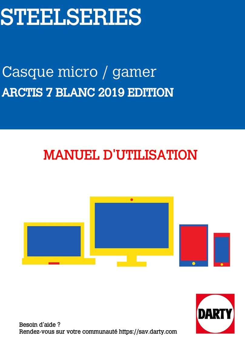 SteelSeries Arctis 7 Black 2019 Edition Installation and operation manual SteelSeries Arctis 7 Black 2019 Edition Installation and operation manual
