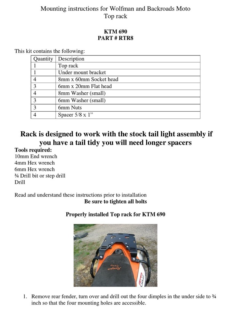 Wolfman RTR8 Mounting instructions