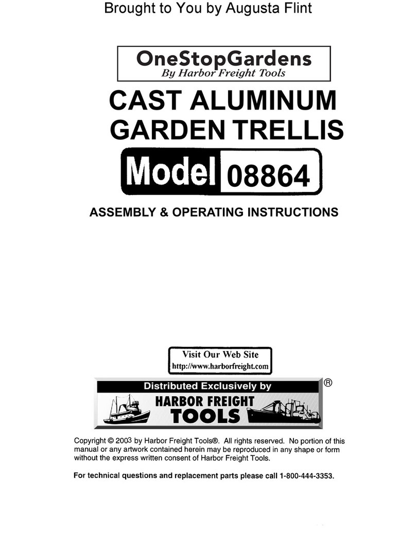 One Stop Gardens 08864 Assembly & operating instructions