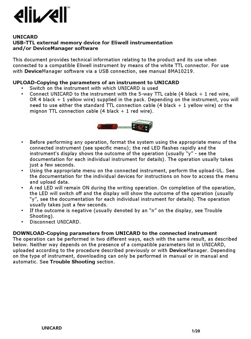 Eliwell UNICARD USB-TTL manual