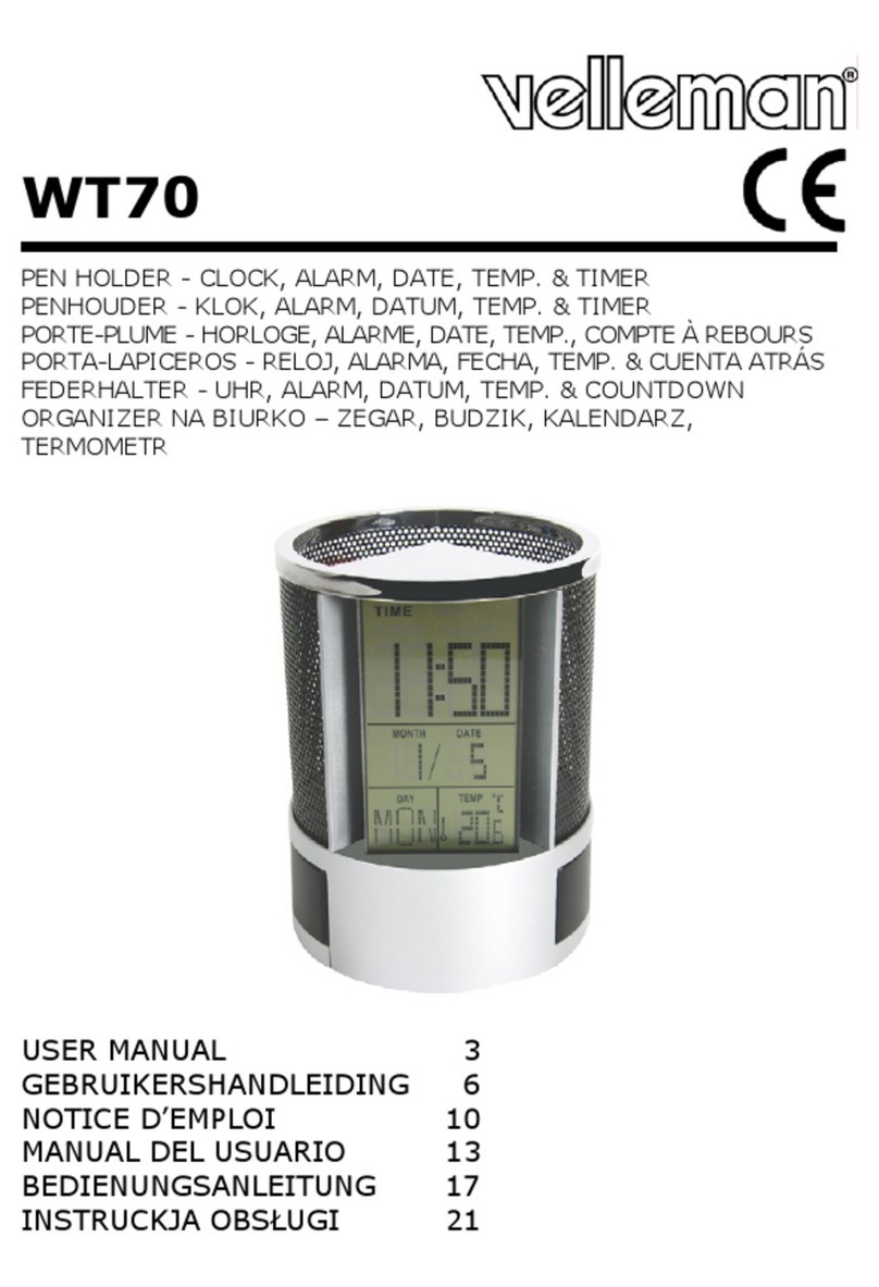 Velleman WT70 User manual