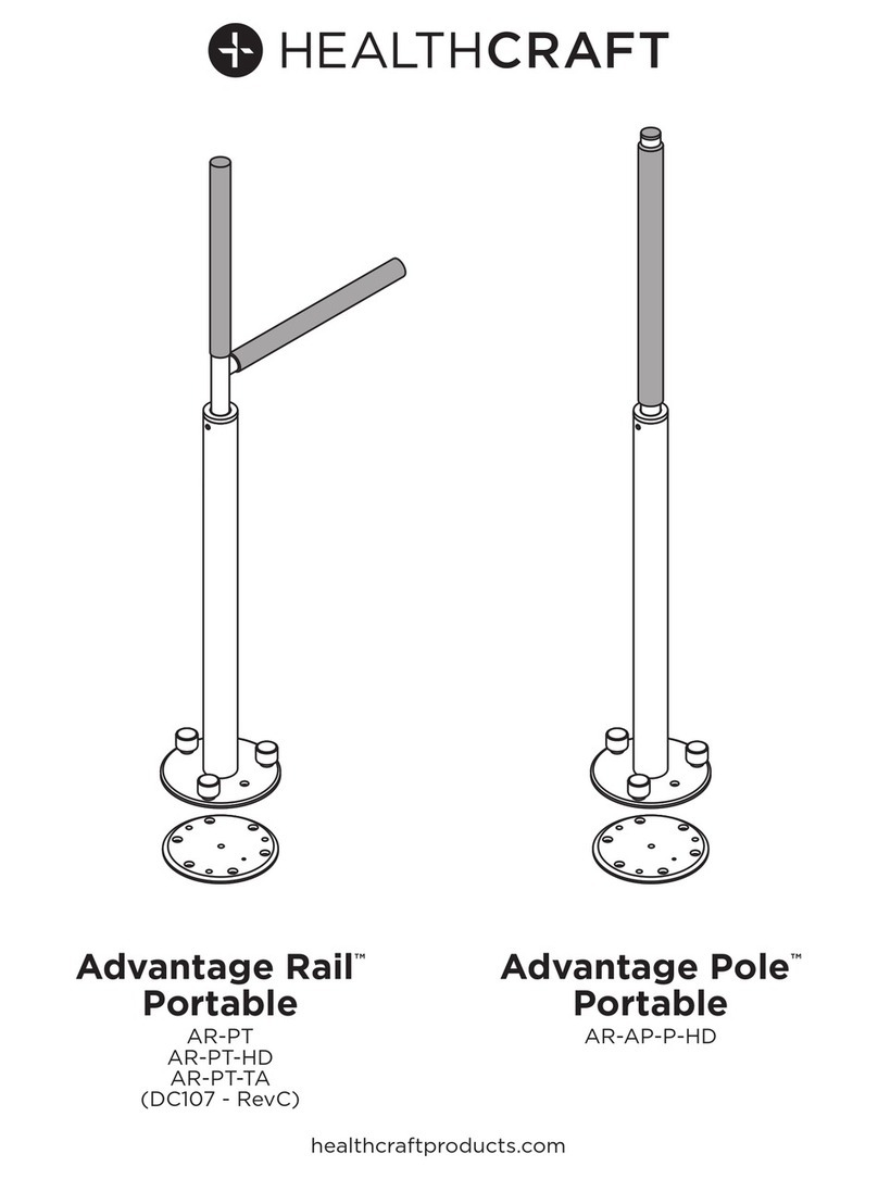 Healthcraft Advantage Rail Portable AR-PT User manual