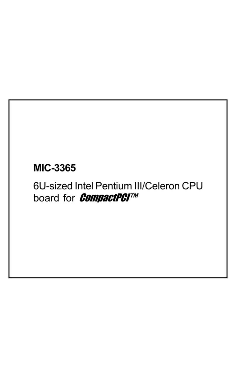 Advantech MIC-3365 User manual