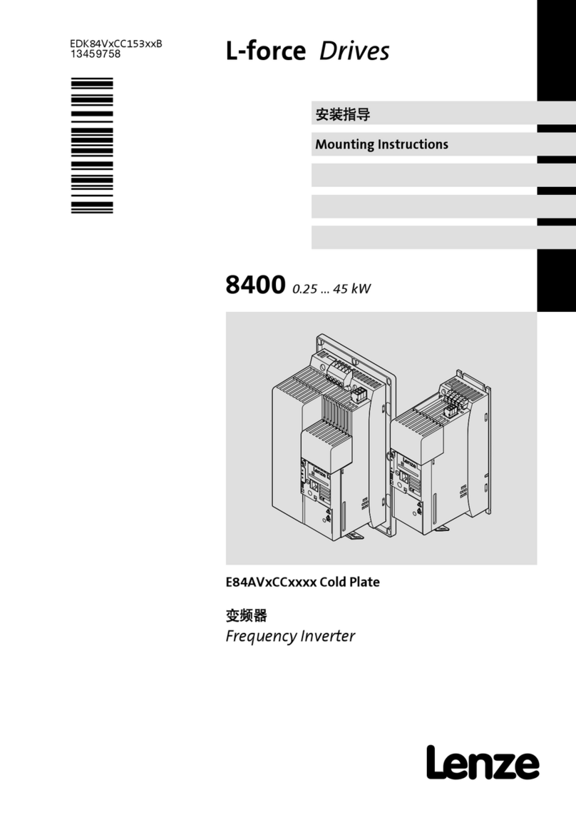 Lenze L-force 8400 Series Mounting instructions