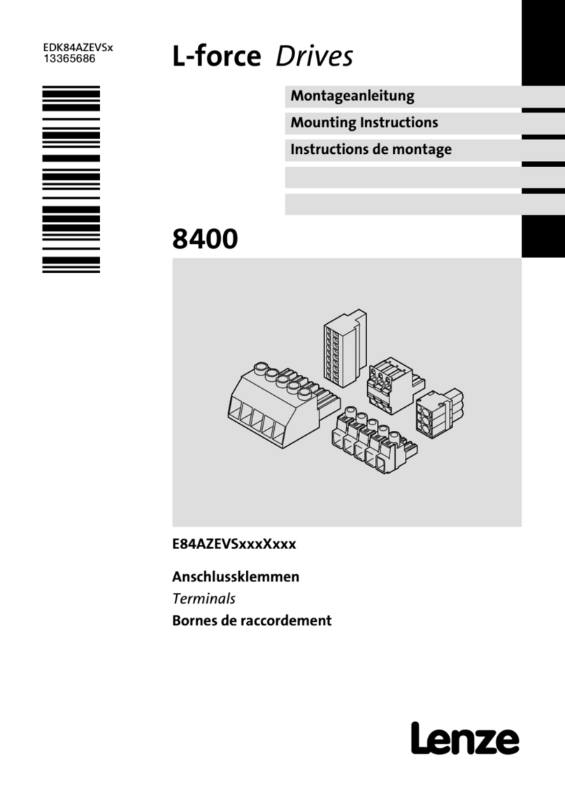 Lenze L-force 8400 Series User manual