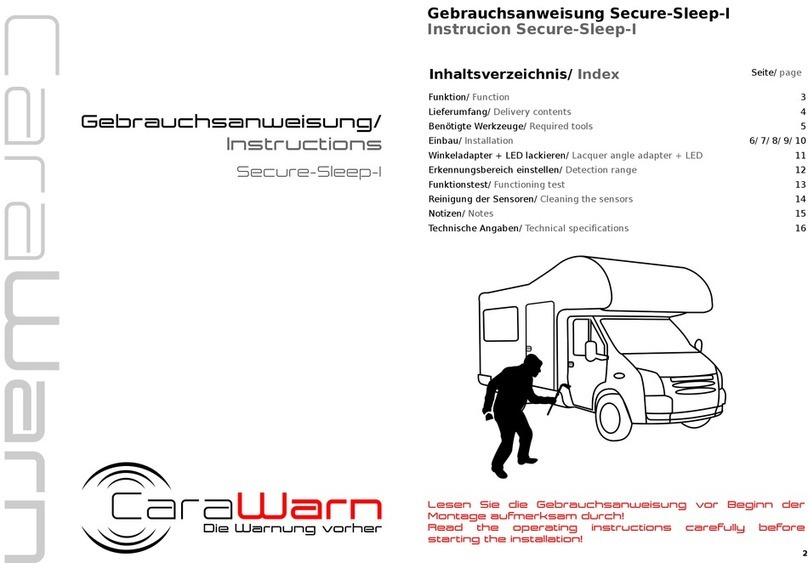 CaraWarn Secure-Sleep-I instructions