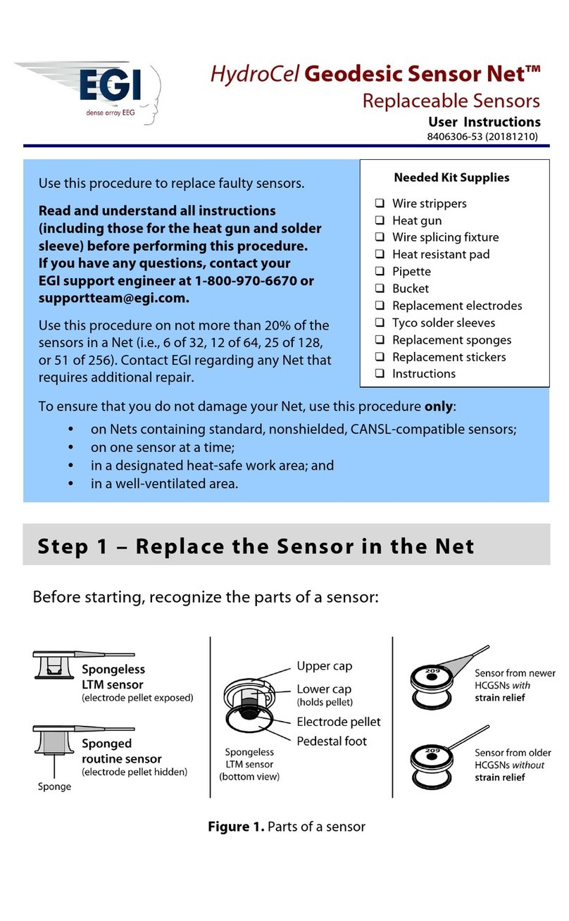 EGi HydroCel Geodesic Sensor Nets Series User instructions EGi HydroCel Geodesic Sensor Nets Series User instructions