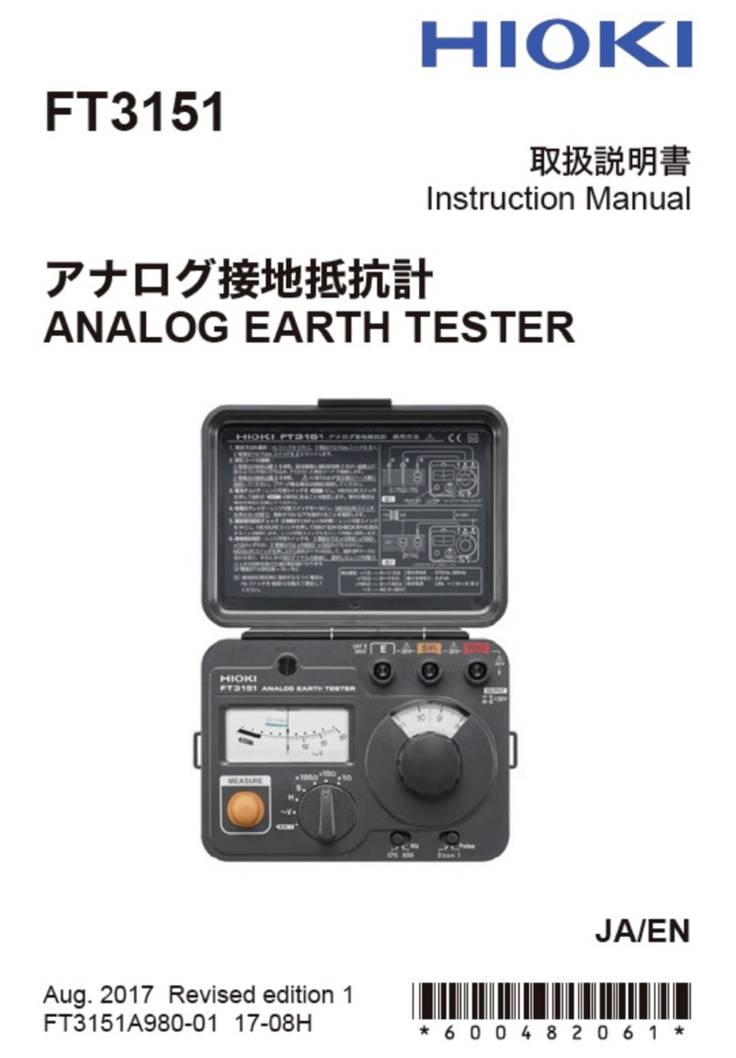 Hioki FT3151 instruction manual
