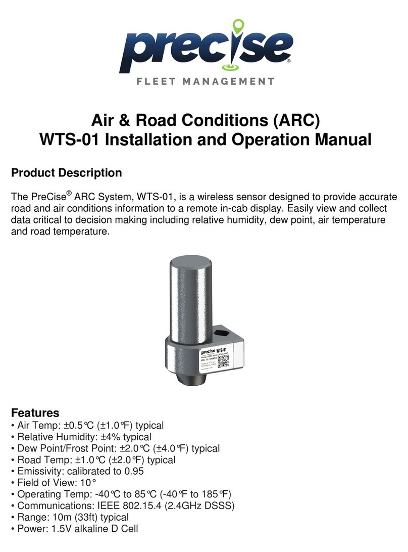 PreCise WTS-01 Installation and operation manual