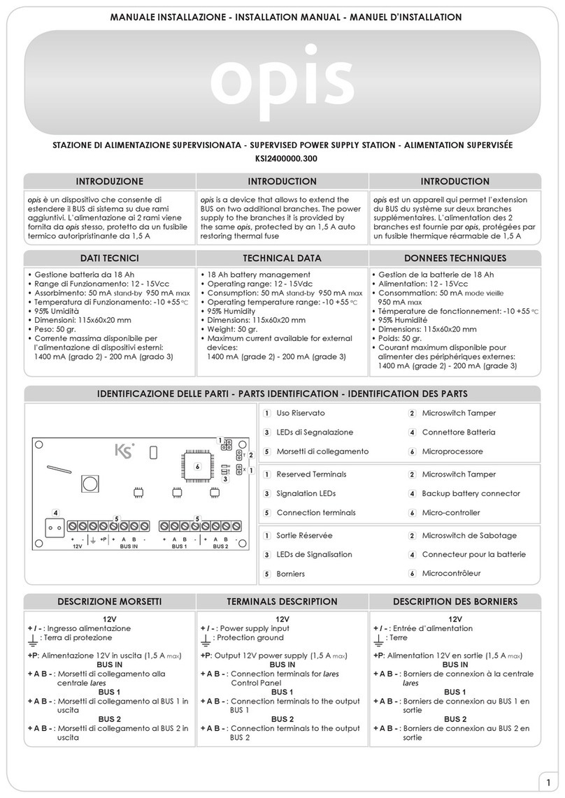 Ksenia opis installation manual