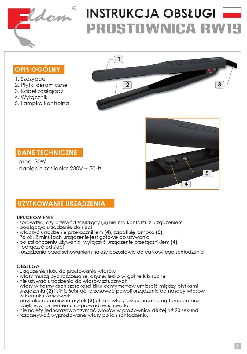 Eldom RW19 User manual
