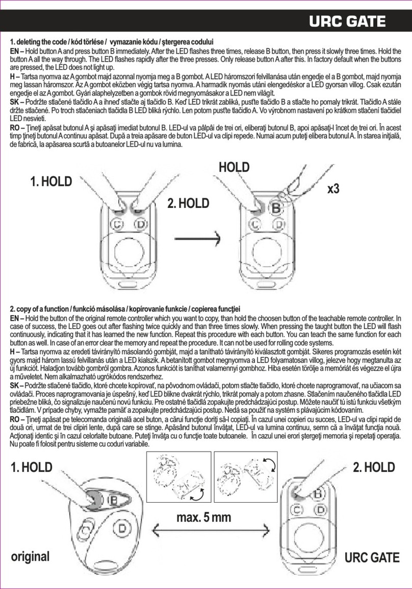 Somogyi URC GATE quick start guide