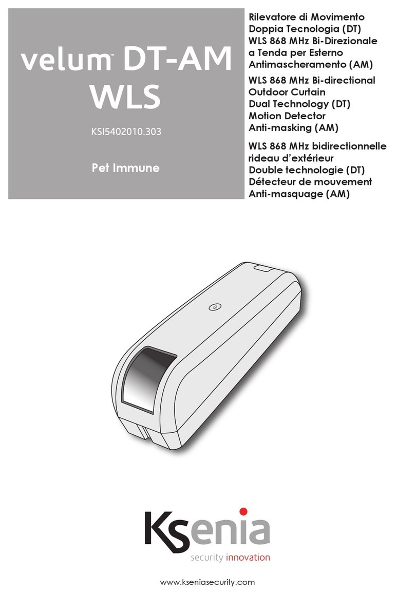 Ksenia velum DT-AM WLS User manual