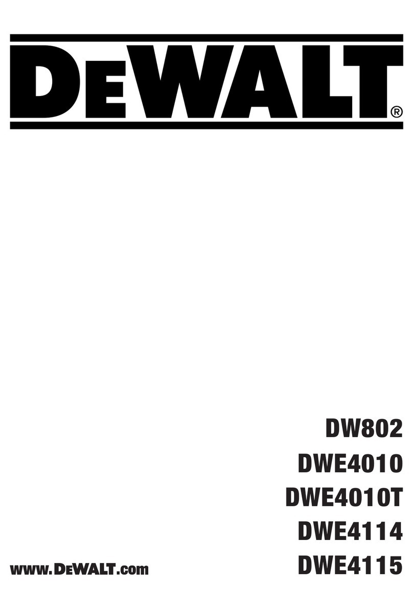 DeWalt DW802 Original instructions