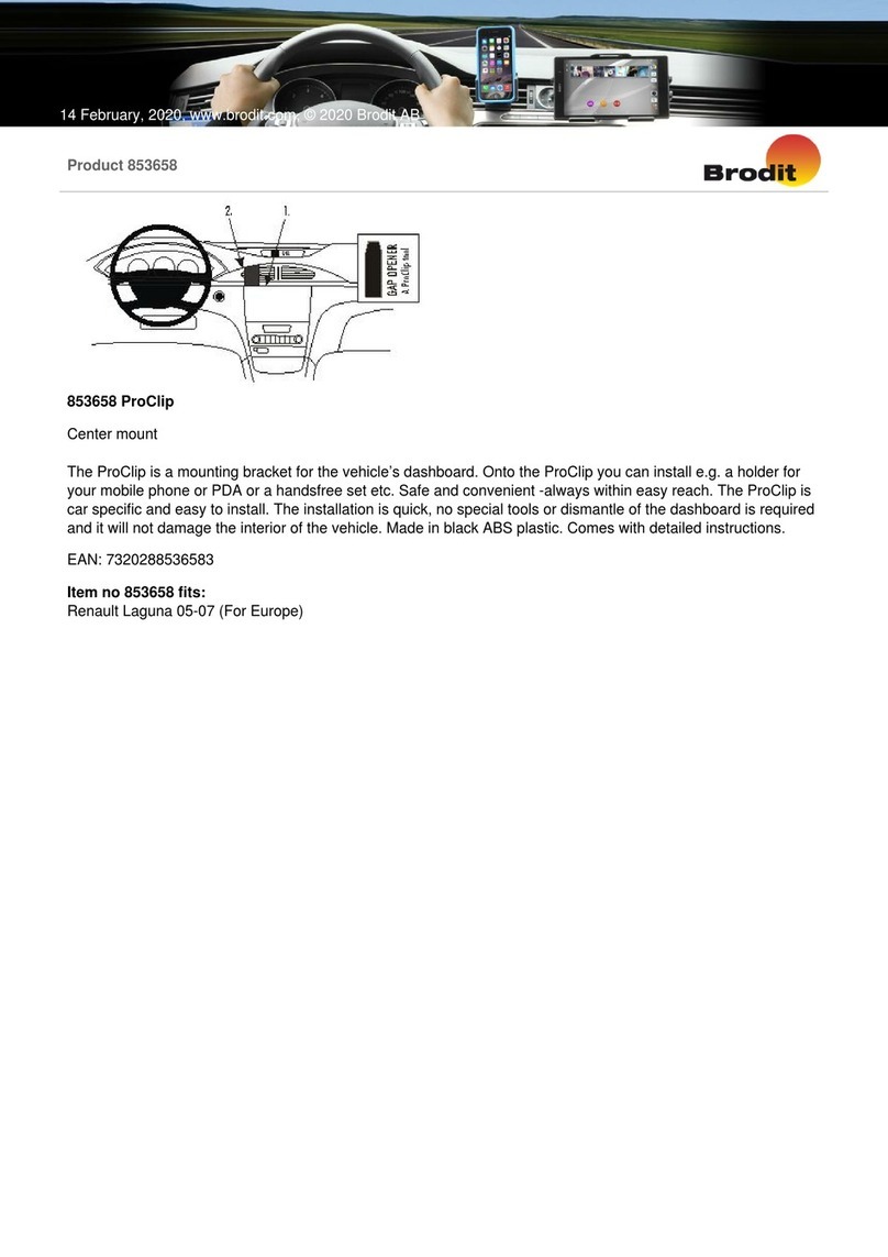 Brodit ProClip 853658 manual