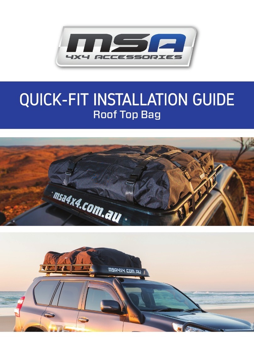 MSA Roof Top Bag QUICK-FIT INSTALLATION GUIDE