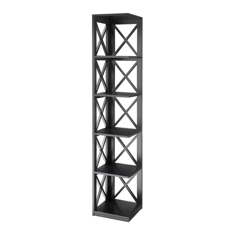 convenience concepts Oxford 5 Tier Corner Bookcase User manual convenience concepts Oxford 5 Tier Corner Bookcase User manual