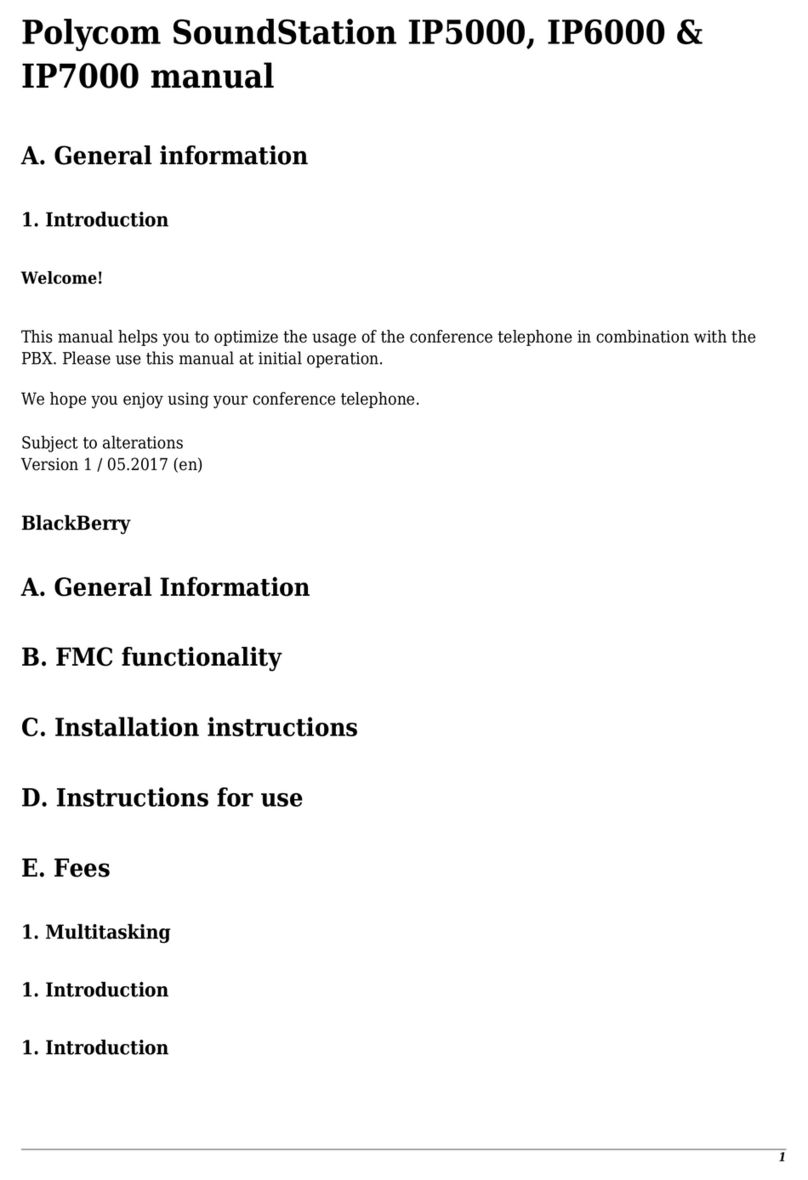 Polycom SoundStation IP 5000 User manual