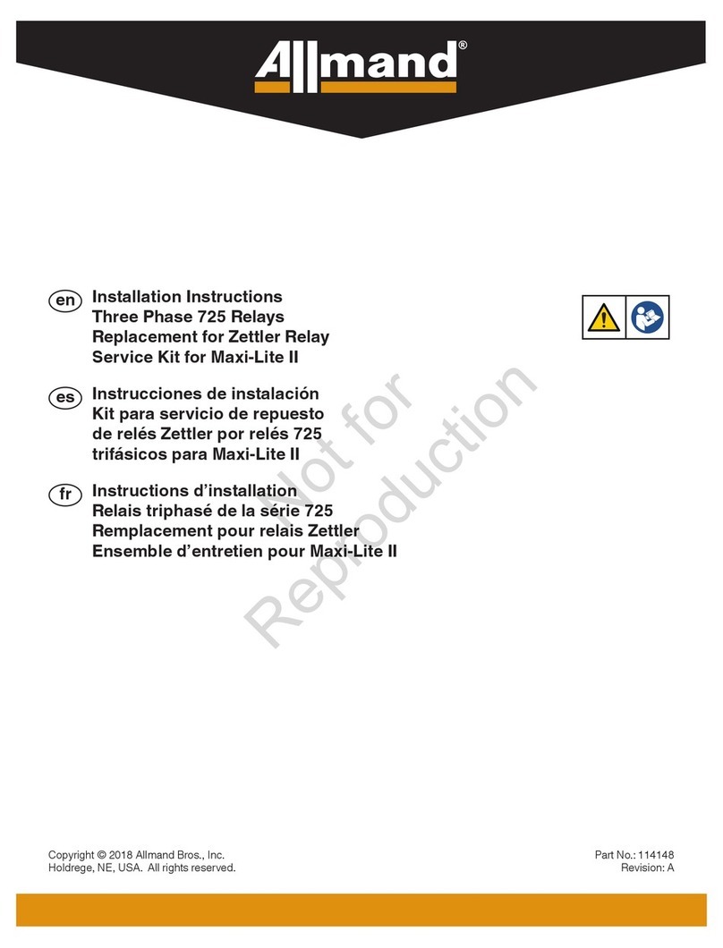 Allmand Maxi-Lite II installation instructions