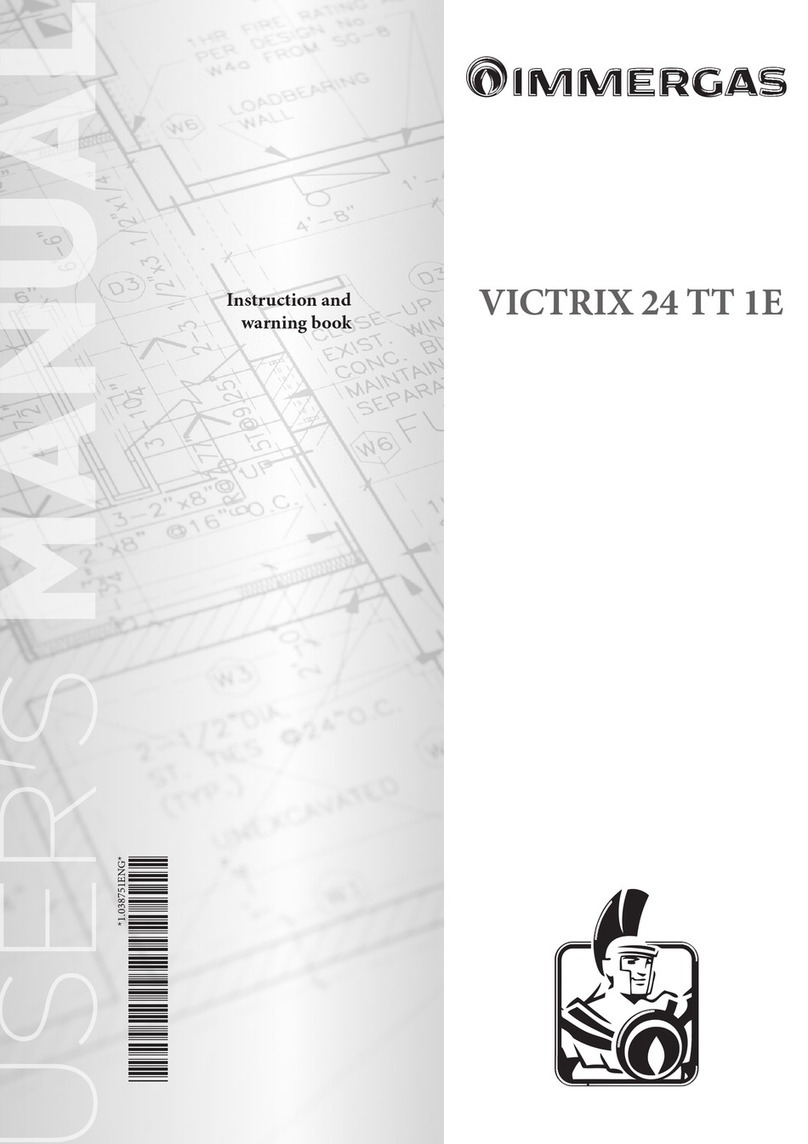 Immergas VICTRIX 24 TT 1E Instruction and warning book