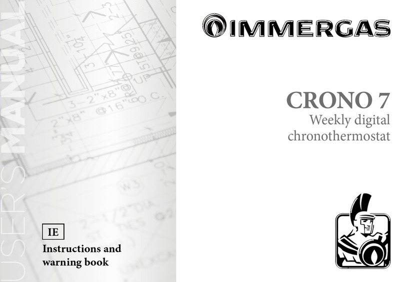 Immergas CRONO 7 Instruction and warning book