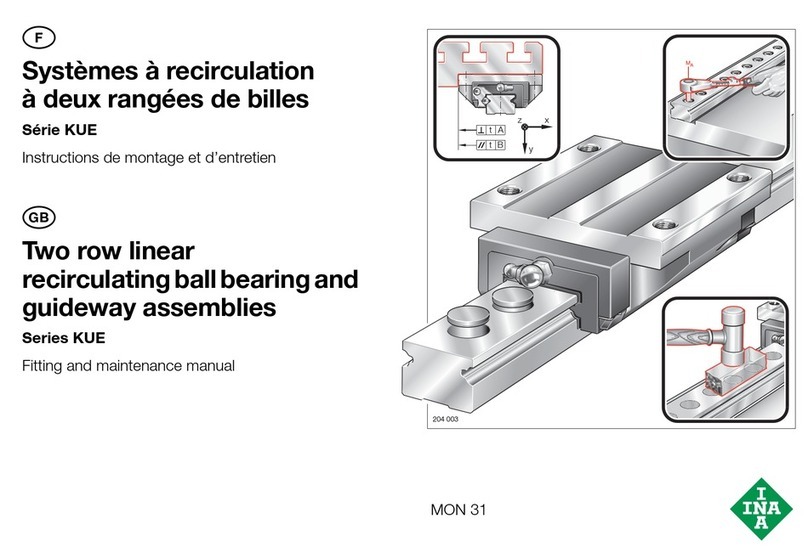 INA KUE Series Maintenance manual