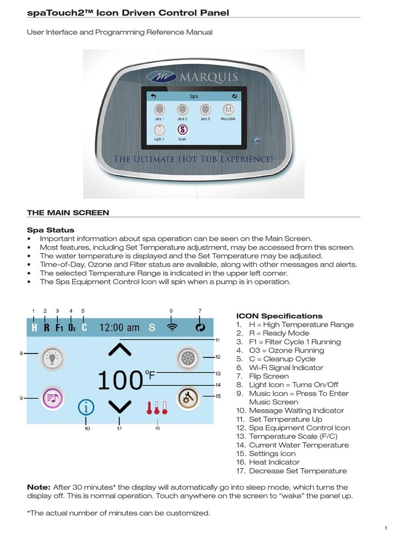 Marquis spaTouch2 User Interface and Programming Reference Manual