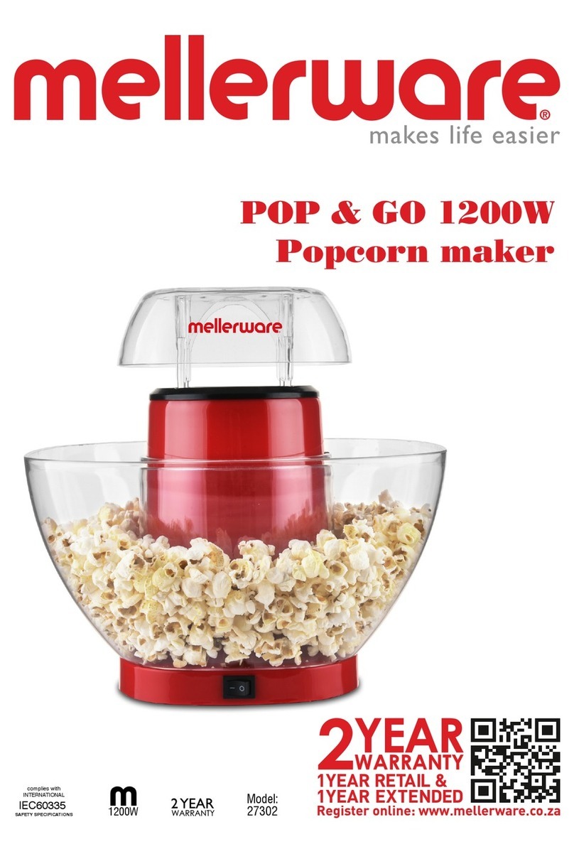 Mellerware POP & GO 1200W 27302 User manual