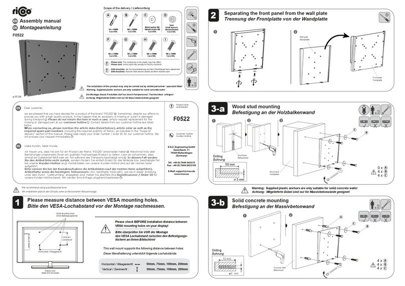 ricoo F0522 Assembly manual