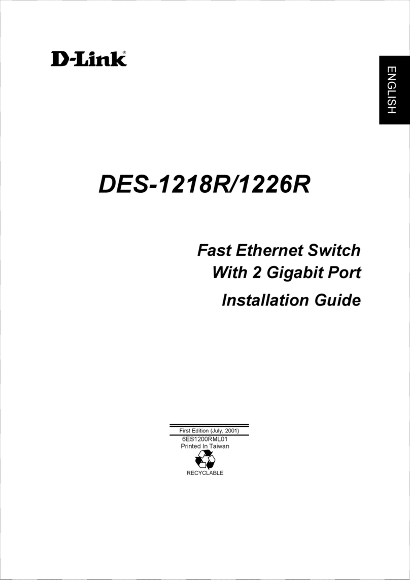 D-Link DES-1226R User manual D-Link DES-1226R User manual