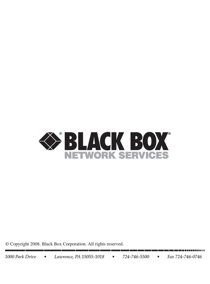 Black Box ServTray KVT417A User manual