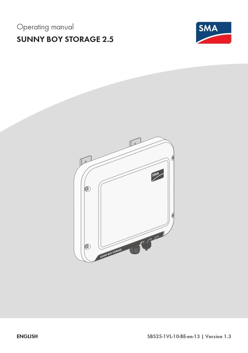 SMA SUNNY BOY STORAGE 2.5 operating manual