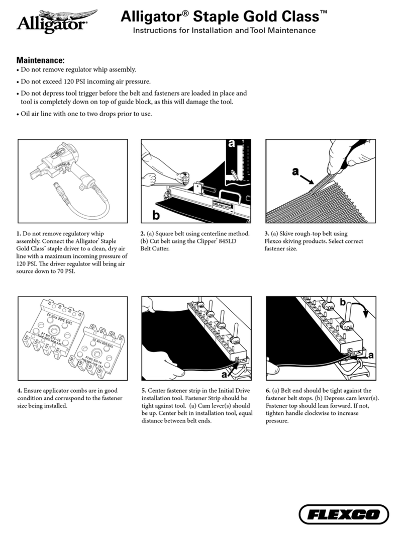 Flexco Alligator Staple Gold Class Programming manual