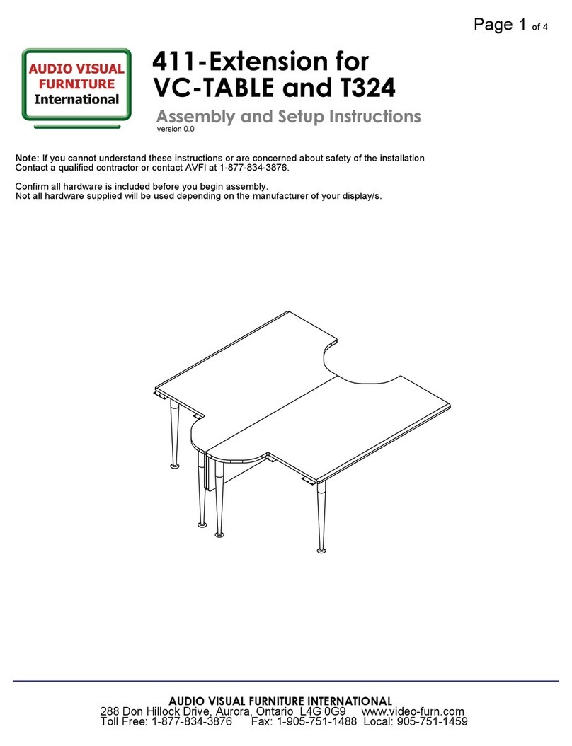 Audio Visual Furniture 411 Manual
