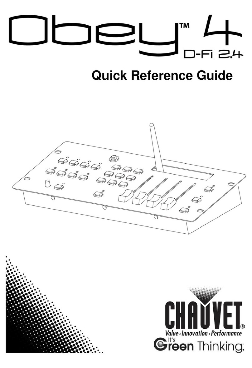 Chauvet Obey 4 D-Fi 2.4 Quick reference guide