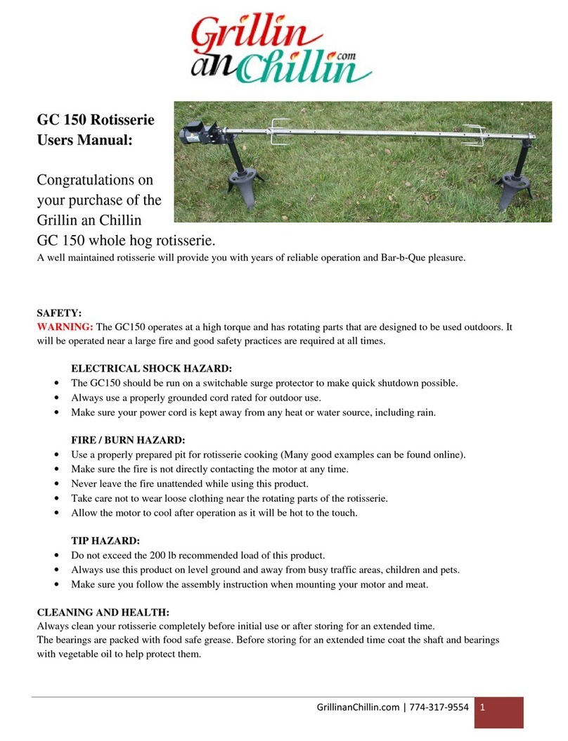 Grillin an Chillin GC 150 User manual