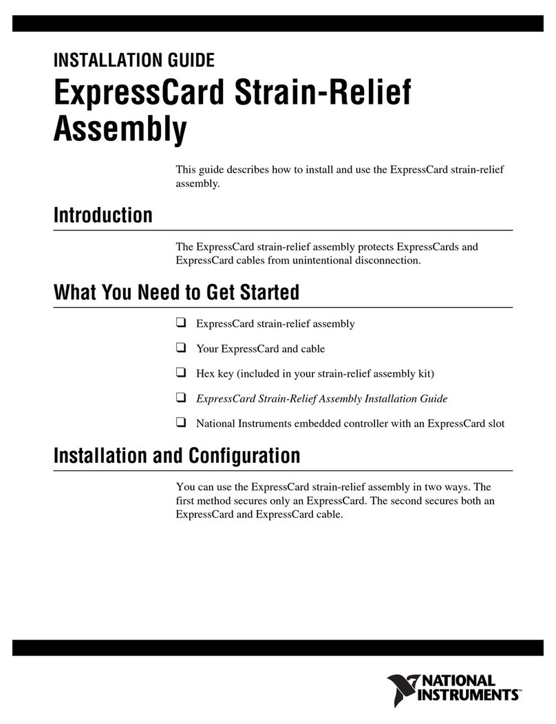 National Instruments ExpressCard Strain-Relief User manual National Instruments ExpressCard Strain-Relief User manual
