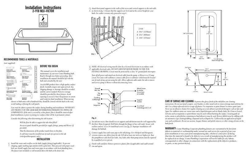 Crane 2-918 NEU-VICTOR installation instructions
