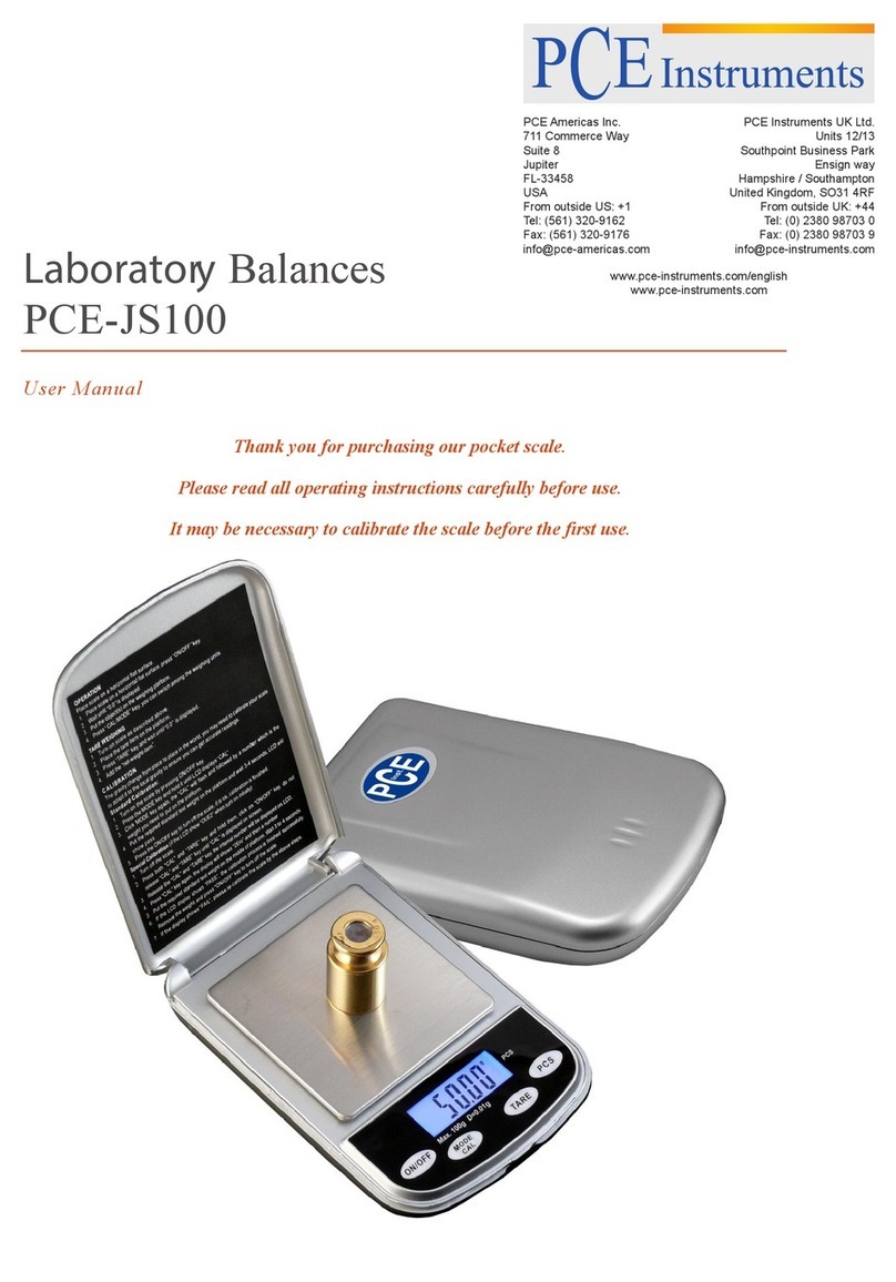 PCE Instruments PCE-JS100 User manual