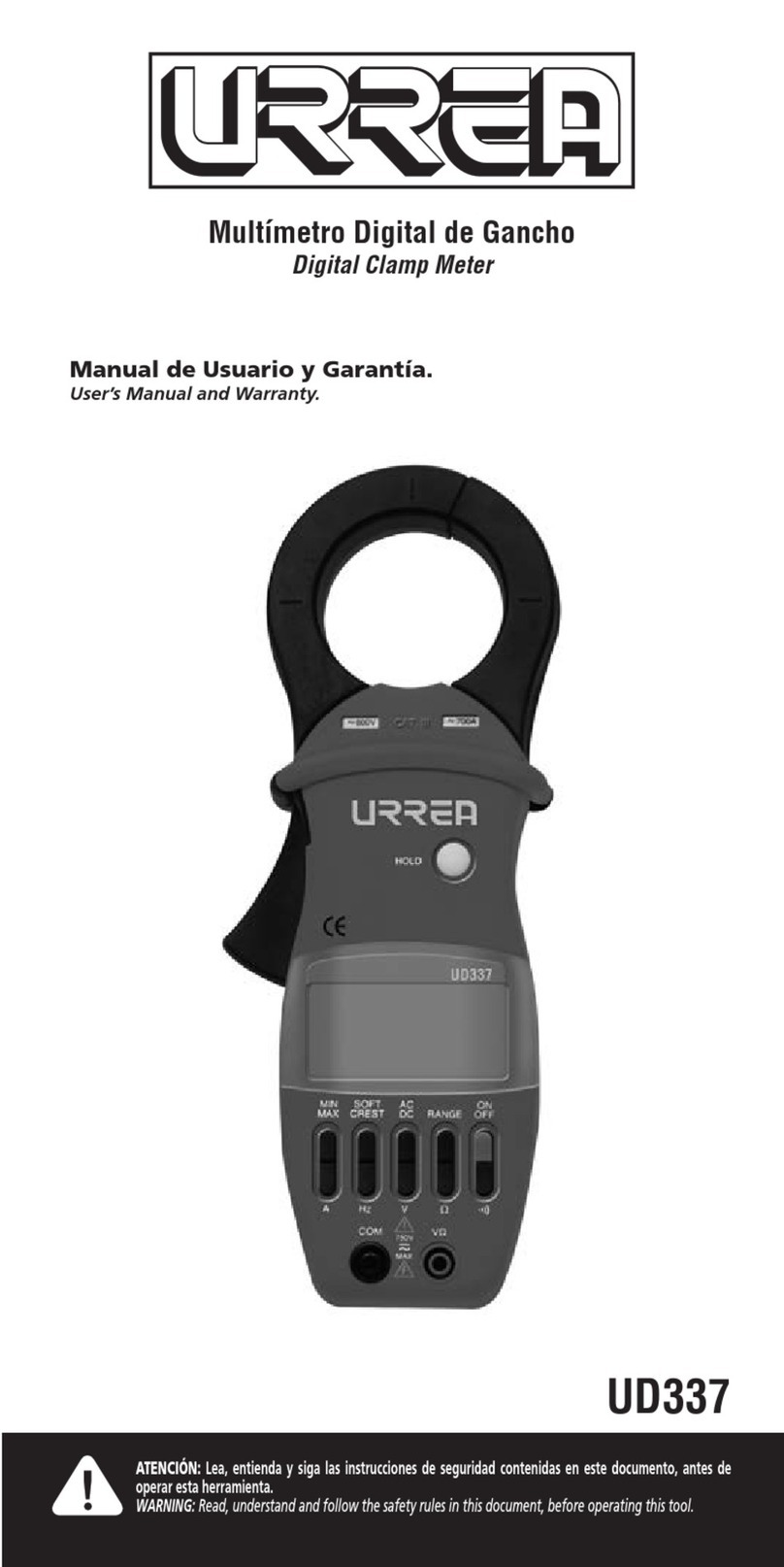 Urrea UD337 User manual and warranty