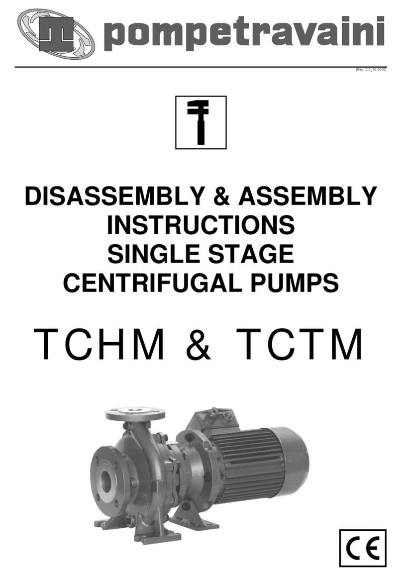 Pompetravaini TCHM Series Disassembly & Assembly Instructions