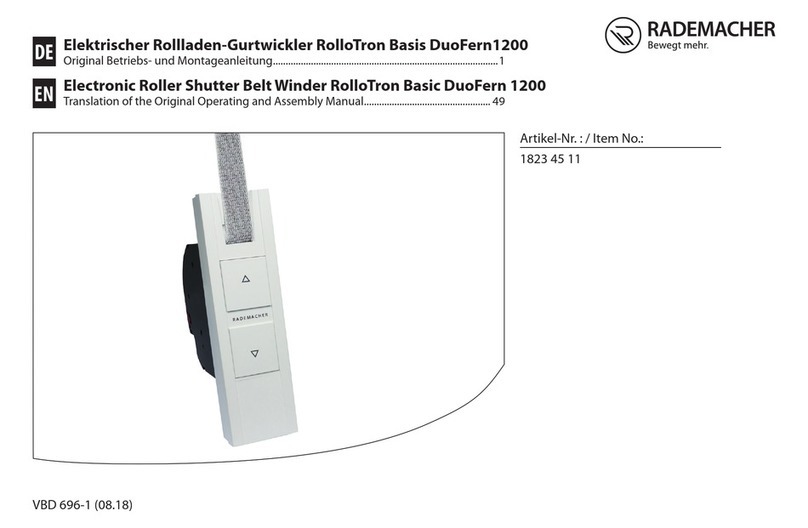 RADEMACHER RolloTron Basic DuoFern 1200 User manual