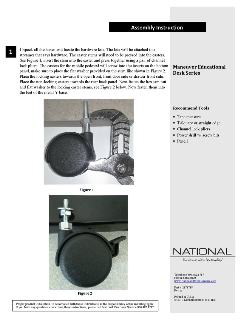 National Maneuver Educational Desk Series Assembly instruction National Maneuver Educational Desk Series Assembly instruction
