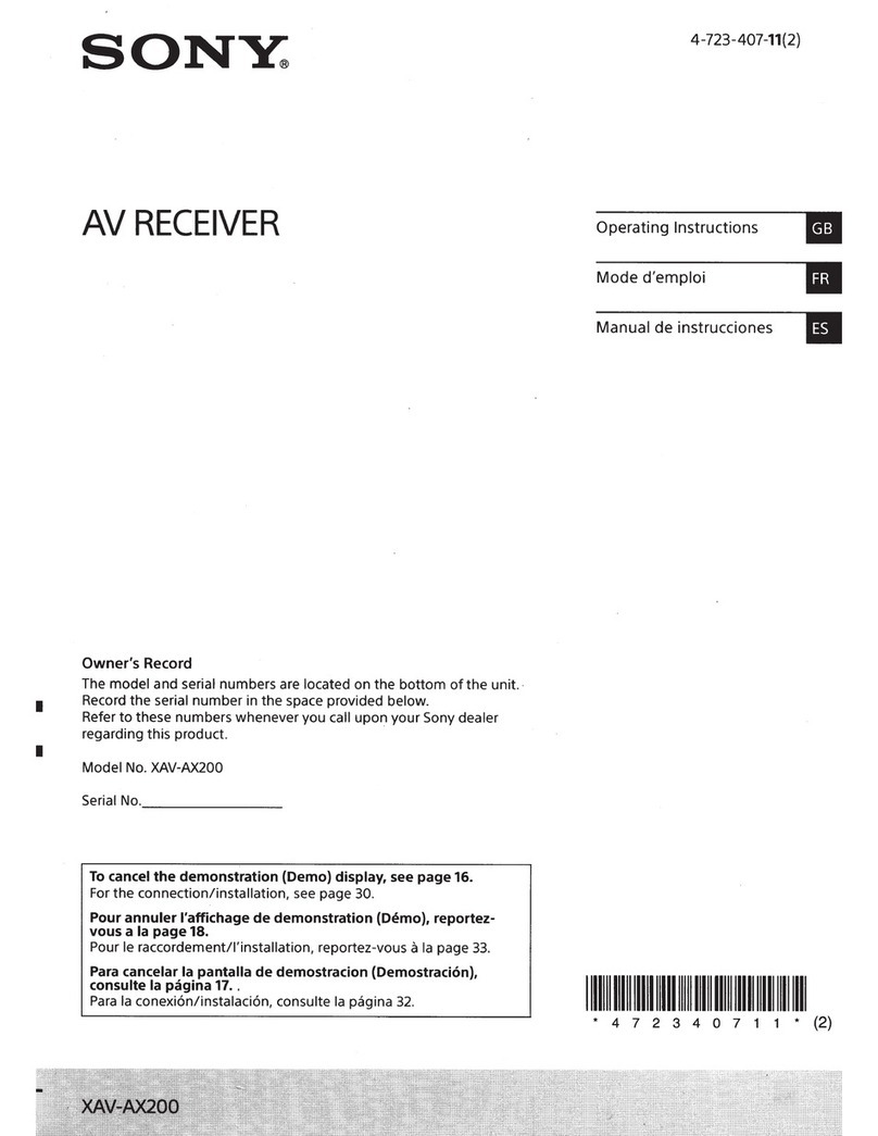 Sony XAV-AX200 operating instructions