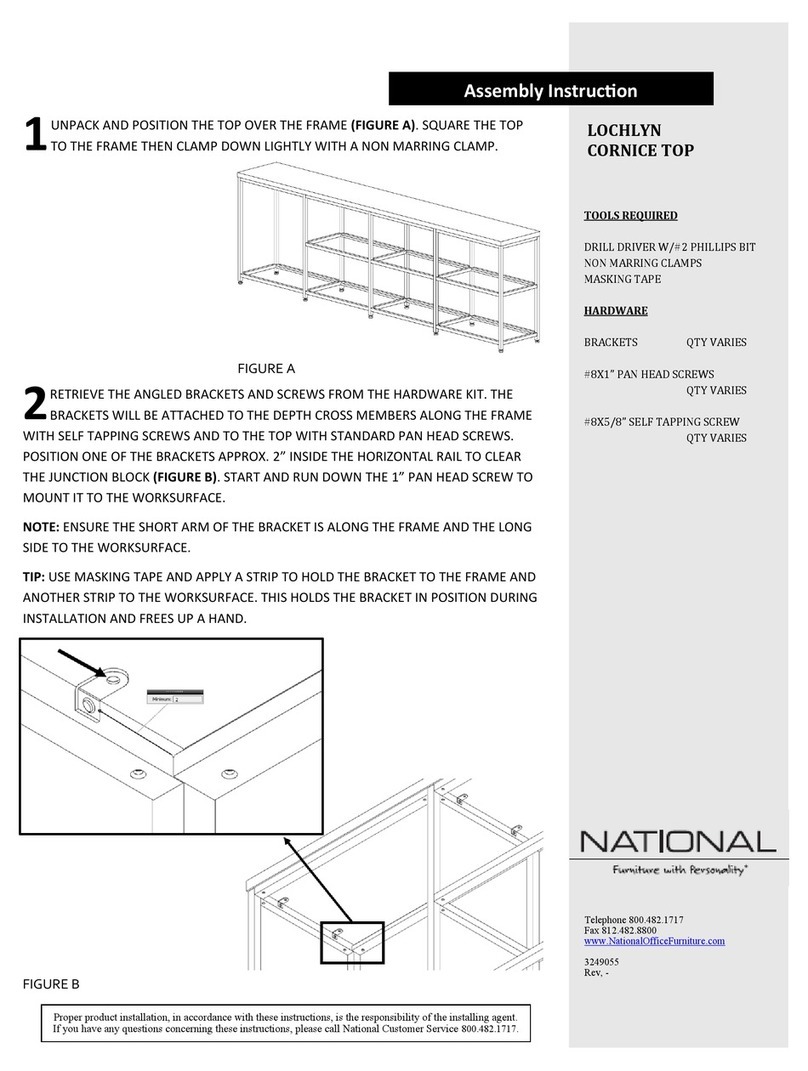 National LOCHLYN CORNICE TOP User manual National LOCHLYN CORNICE TOP User manual