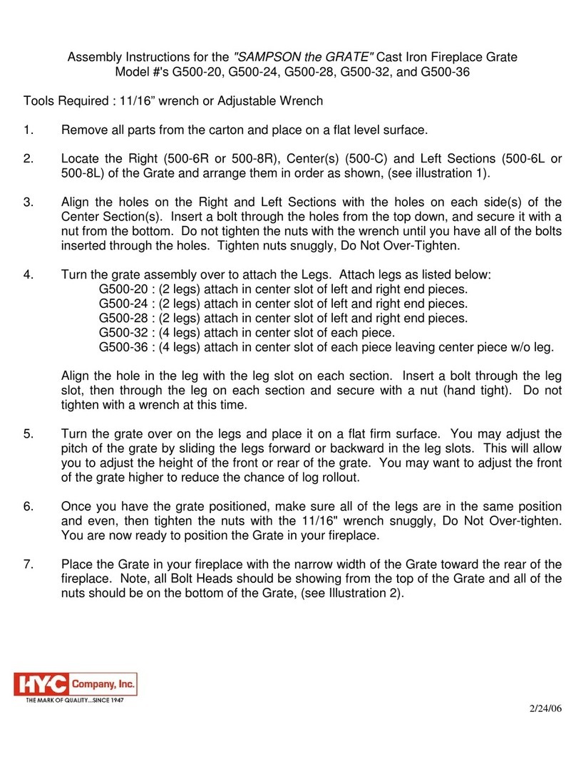 HYC SAMPSON the GRATE Series Assembly instructions