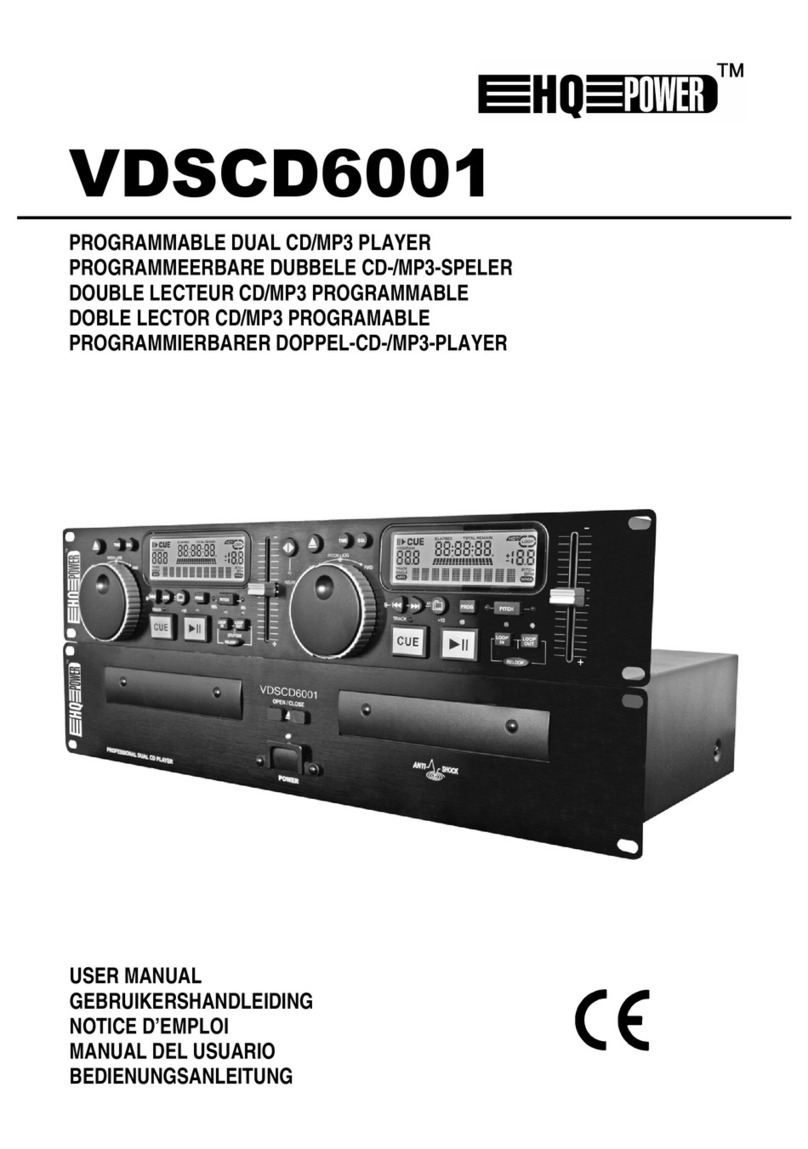 HQ Power VDSCD6001 user manual